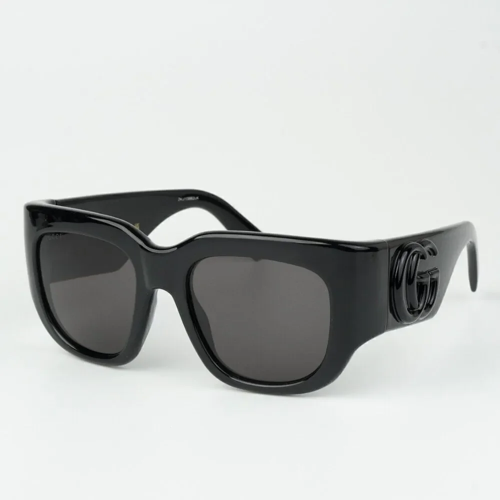 NEW Gucci GG1545S  001 Black Grey Women Square Sunglasses GG 1545S
